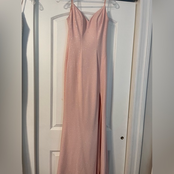 jovani prom dress, size 00, blush pink